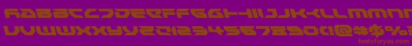 Royalsamuraileft Font – Brown Fonts on Purple Background