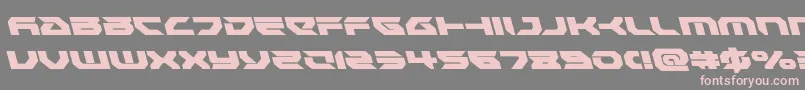 Шрифт Royalsamuraileft – розовые шрифты на сером фоне