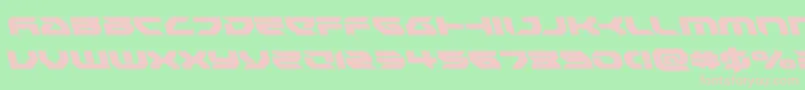 Czcionka Royalsamuraileft – różowe czcionki na zielonym tle