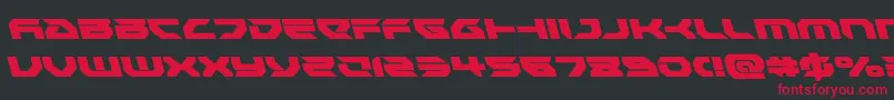 Royalsamuraileft Font – Red Fonts on Black Background