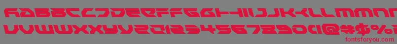 Royalsamuraileft-Schriftart – Rote Schriften auf grauem Hintergrund