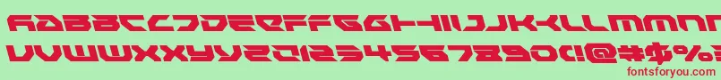 Royalsamuraileft Font – Red Fonts on Green Background