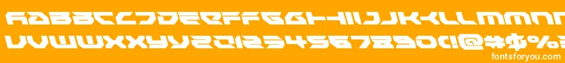 Royalsamuraileft Font – White Fonts on Orange Background