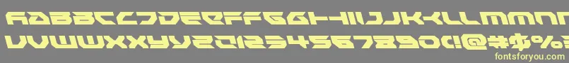 Royalsamuraileft Font – Yellow Fonts on Gray Background