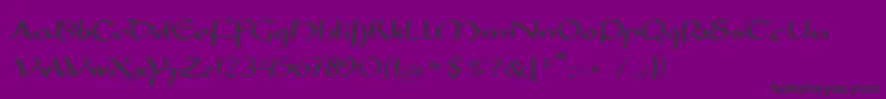 Police Mkarolingish – polices noires sur fond violet