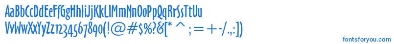 フォントTt1178c – 白い背景に青い文字