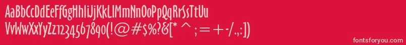 Tt1178c Font – Pink Fonts on Red Background