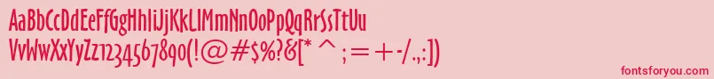 Tt1178c Font – Red Fonts on Pink Background