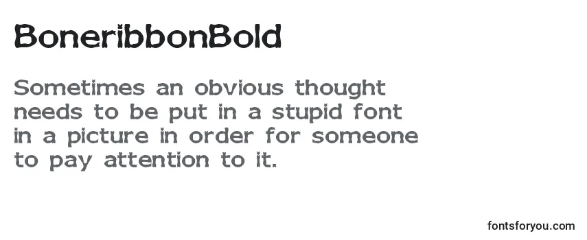 BoneribbonBold-fontti