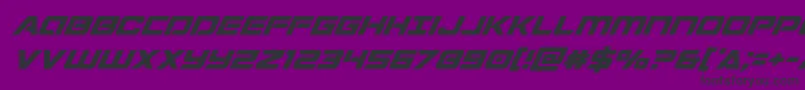 Stardustersuperital Font – Black Fonts on Purple Background