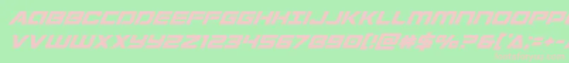 Stardustersuperital Font – Pink Fonts on Green Background