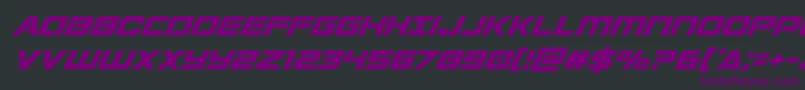 Stardustersuperital Font – Purple Fonts on Black Background