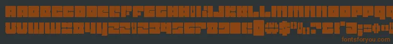 Шрифт Starnurserycond – коричневые шрифты на чёрном фоне
