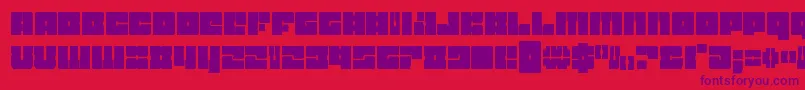 Starnurserycond Font – Purple Fonts on Red Background