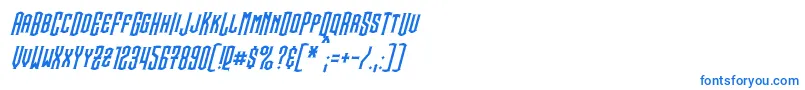 SteamwreckItalic-fontti – siniset fontit valkoisella taustalla
