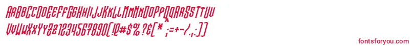 Шрифт SteamwreckItalic – красные шрифты на белом фоне