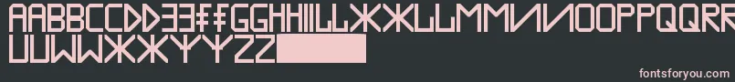 Inmodify Font – Pink Fonts on Black Background