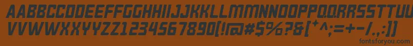 BrokerenMiring Font – Black Fonts on Brown Background