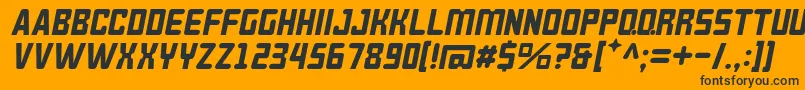 BrokerenMiring Font – Black Fonts on Orange Background