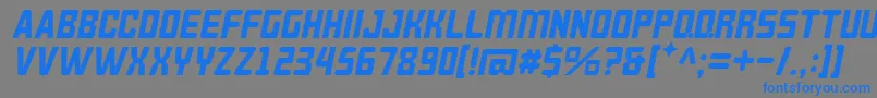 BrokerenMiring Font – Blue Fonts on Gray Background