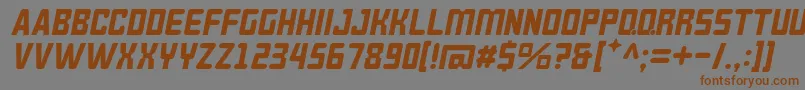 BrokerenMiring Font – Brown Fonts on Gray Background