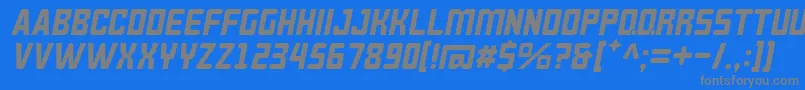 BrokerenMiring Font – Gray Fonts on Blue Background
