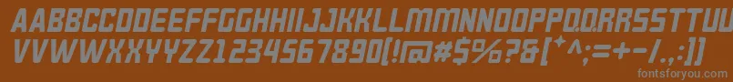 BrokerenMiring Font – Gray Fonts on Brown Background
