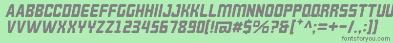 BrokerenMiring Font – Gray Fonts on Green Background