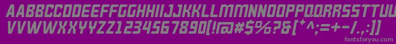 BrokerenMiring Font – Gray Fonts on Purple Background