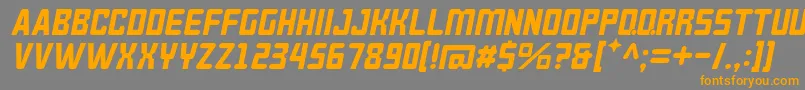 BrokerenMiring Font – Orange Fonts on Gray Background