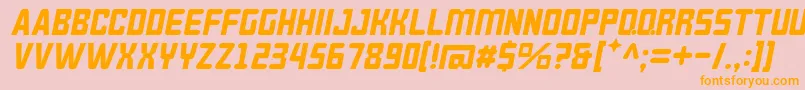 BrokerenMiring Font – Orange Fonts on Pink Background