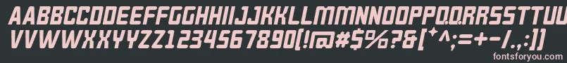 BrokerenMiring Font – Pink Fonts on Black Background