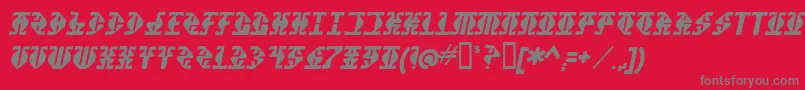 Stupefaction Font – Gray Fonts on Red Background