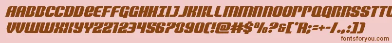 Nightwraithital Font – Brown Fonts on Pink Background