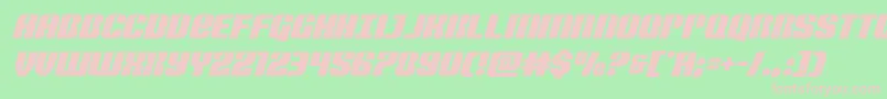 Nightwraithital Font – Pink Fonts on Green Background