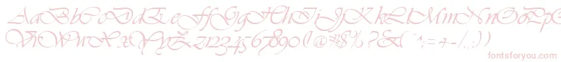 Hanford Font – Pink Fonts on White Background