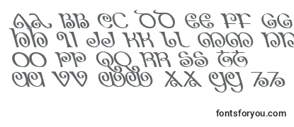 Schriftart TheShireLeftalic
