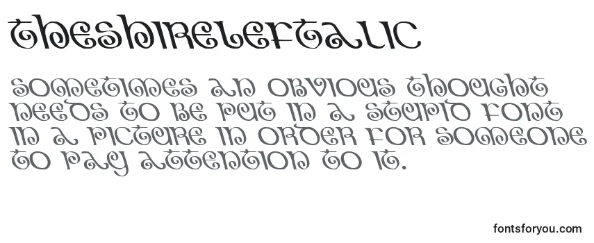 TheShireLeftalic Font