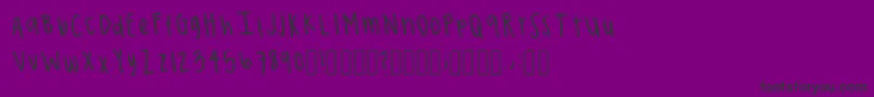 ConradRegular-fontti – mustat fontit violetilla taustalla