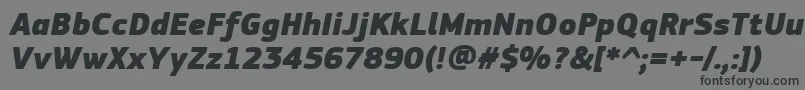 fuente PfsquaresansproExtrablackitalic – Fuentes Negras Sobre Fondo Gris