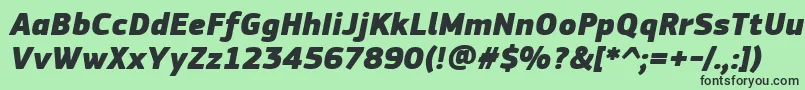 fuente PfsquaresansproExtrablackitalic – Fuentes Negras Sobre Fondo Verde