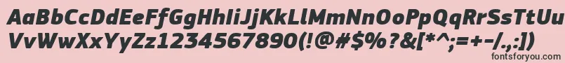 fuente PfsquaresansproExtrablackitalic – Fuentes Negras Sobre Fondo Rosa