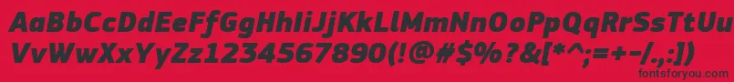 fuente PfsquaresansproExtrablackitalic – Fuentes Negras Sobre Fondo Rojo