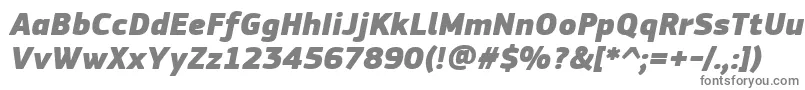 fuente PfsquaresansproExtrablackitalic – Fuentes Grises Sobre Fondo Blanco