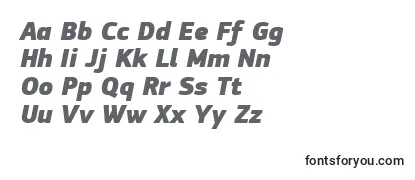 Review of the PfsquaresansproExtrablackitalic Font