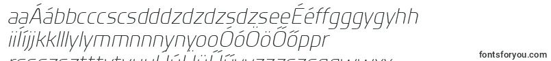PlanerLightitalic-fontti – unkarilaiset fontit