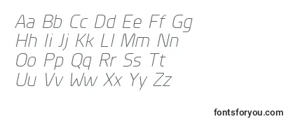 PlanerLightitalic Font