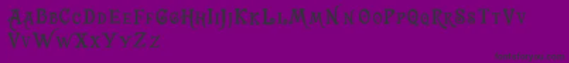 Trashbarusa Font – Black Fonts on Purple Background