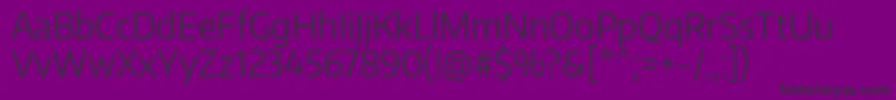 EncodesansnarrowLight Font – Black Fonts on Purple Background