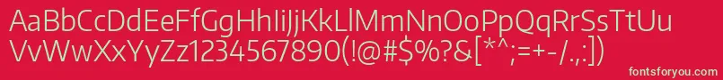 EncodesansnarrowLight Font – Green Fonts on Red Background